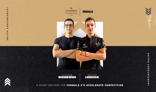 DS TECHEETAH DA LA BIENVENIDA A ARTHUR LEHOUCK Y NIKODEM WISNIEWSKI COMO CONDUCTORES DE ESPORT PARA LA COMPETICIÓN ACELERADA DE FORMULA-E